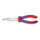 KNIPEX 26 25 200 Flachrundzange mit Schneide (Storchschnabelzange) mit Comfort-Griffen verchromt 200 mm-1