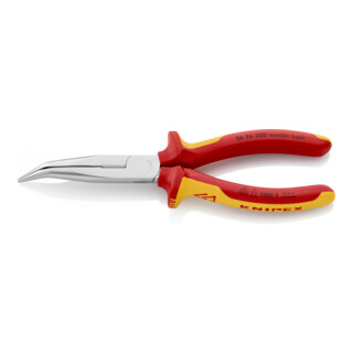 Knipex-Werk Flachrundzange mit Schneide, 200mm 26 200