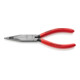 KNIPEX Pinze a becchi tondi piatti (pinze telefoniche) 27 01 160 con tagliente centrale, 160mm-1