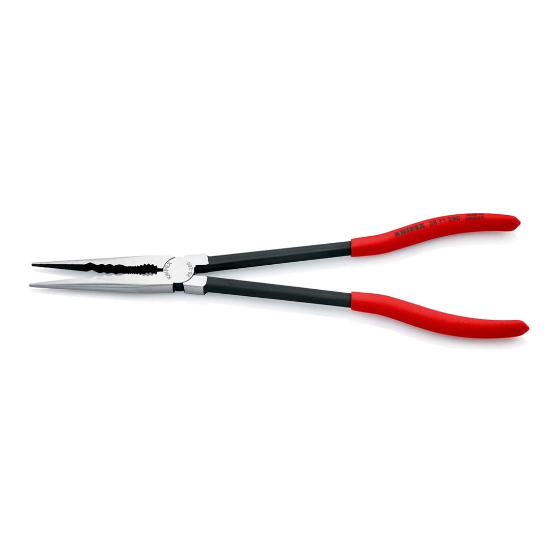 Knipex Montierzange mit Querprofilen Backen gewinkelt 45° 280 mm