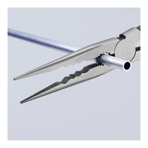 Knipex Montierzange mit Querprofilen Backen gewinkelt 45° 280 mm