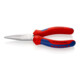 KNIPEX 30 15 140 Langbeckzange mit Mehrkomponenten-Hüllen verchromt 140 mm