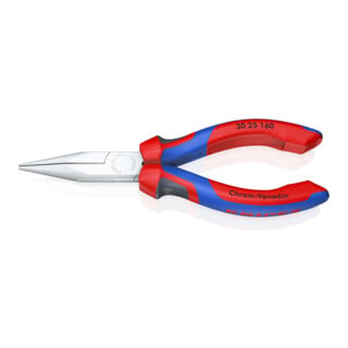 KNIPEX 30 25 160 Langbeckzange mit Comfort-Griffen verchromt 160 mm