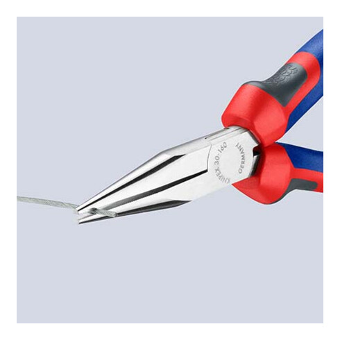 KNIPEX 30 25 160 Langbeckzange mit Comfort-Griffen verchromt 160 mm