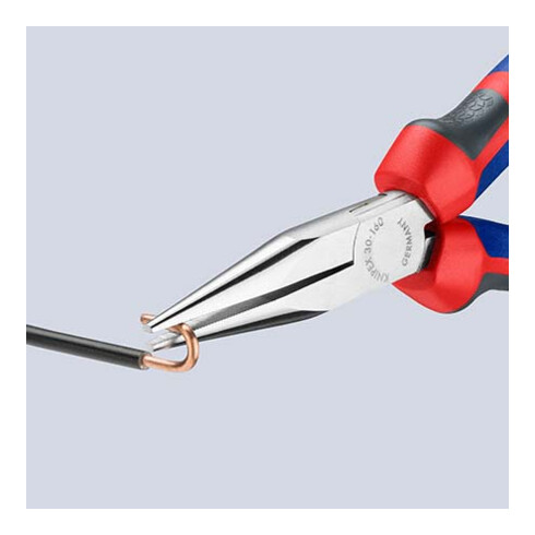 KNIPEX 30 25 160 Langbeckzange mit Comfort-Griffen verchromt 160 mm