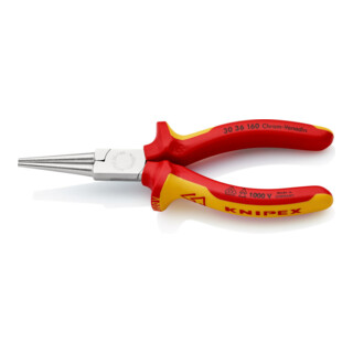 KNIPEX 30 36 160 langbektang verchroomd VDE 160 mm