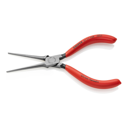 KNIPEX 31 11 160 Greifzange (Nadelzange) mit Kunststoff überzogen schwarz atramentiert 160 mm