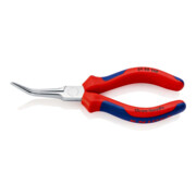 KNIPEX 31 25 160 Greifzange (Nadelzange) mit Mehrkomponenten-Hüllen verchromt 160 mm