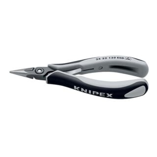 KNIPEX 34 22 130 ESD Precisie-elektrogrijptang ESD gebruineerd 135 mm