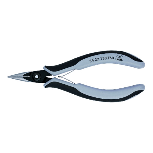 KNIPEX 34 22 130 ESD Precisie-elektrogrijptang ESD gebruineerd 135 mm