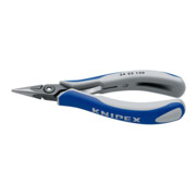 KNIPEX 34 22 130 Präzisions-Elektronik-Greifzange mit Mehrkomponenten-Hüllen brüniert 130 mm