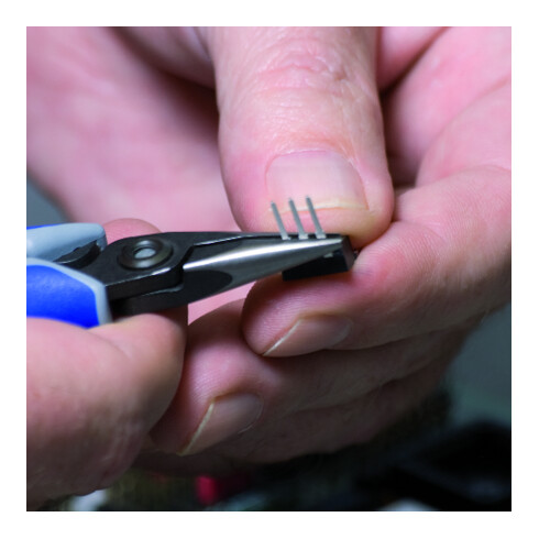 KNIPEX 34 22 130 Precisie-elektrogrijptang gebruineerd 135 mm