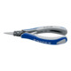 KNIPEX 34 32 130 Präzisions-Elektronik-Greifzange mit Mehrkomponenten-Hüllen brüniert 130 mm-1
