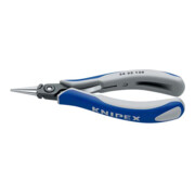 KNIPEX 34 32 130 Präzisions-Elektronik-Greifzange mit Mehrkomponenten-Hüllen brüniert 130 mm