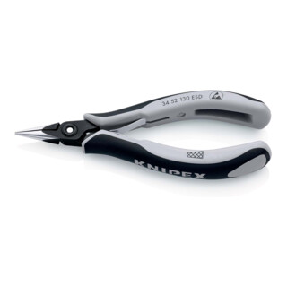 KNIPEX 34 52 130 ESD Precisie-elektrogrijptang ESD gebruineerd 130 mm