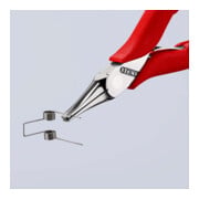 KNIPEX 35 11 115 Elektronik-Greifzange mit durchgestecktem Gelenk mit rutschhemmenden Kunststoff-Hüllen 115 mm-4