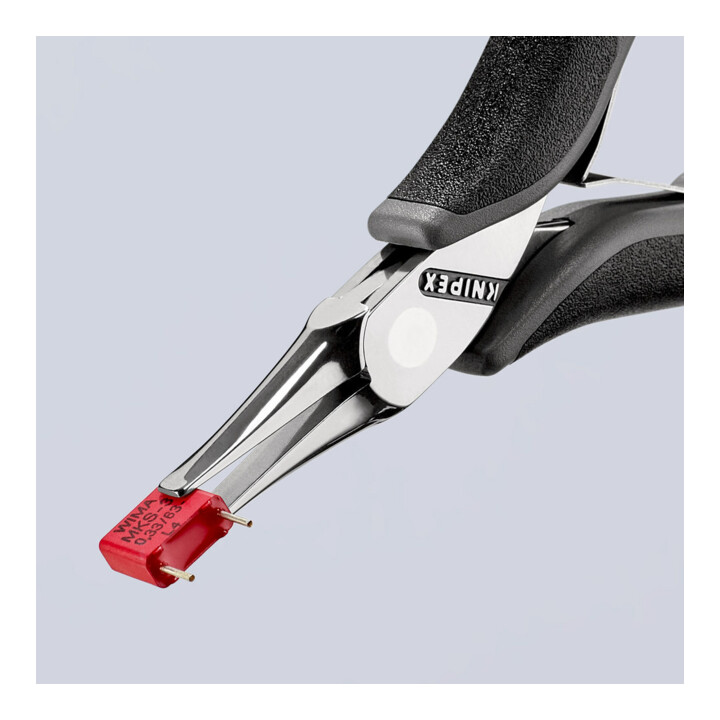 KNIPEX 35 12 115 ESD Elektronik-Greifzange ESD mit durchgestecktem Gelenk mit Mehrkomponenten-Hüllen 115 mm