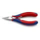 Elektronik-Greifzange 115mm fl.br.Backen Knipex-1