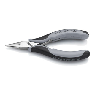 Elektr.Greifzange ESD 115mm fl.ru.geb.B. Knipex