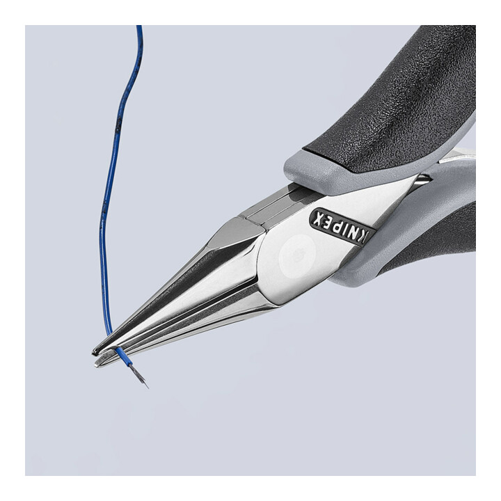 KNIPEX 35 22 115 ESD Elektronik-Greifzange ESD mit durchgestecktem Gelenk mit Mehrkomponenten-Hüllen 115 mm
