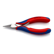 KNIPEX 35 32 115 Elektronik-Greifzange mit durchgestecktem Gelenk mit Mehrkomponenten-Hüllen 115 mm