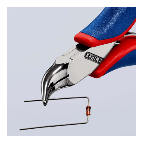 Knipex Elektronik-Greifzange 45° gewinkelt