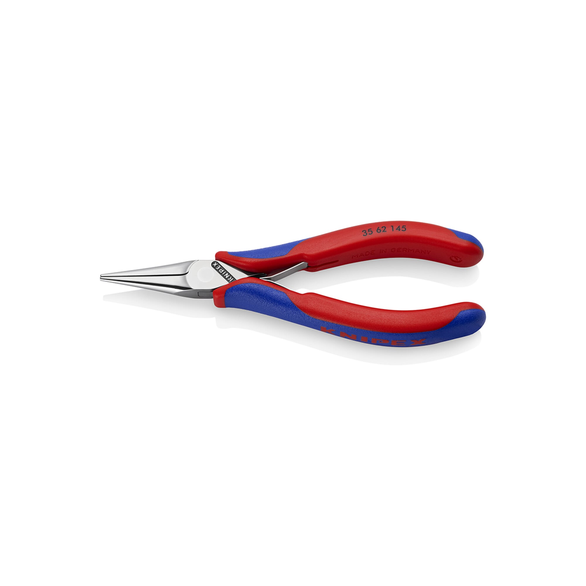 KNIPEX 35 62 145 Elektronik-Greifzange mit Mehrkomponenten-Hüllen spiegelpoliert 145 mm