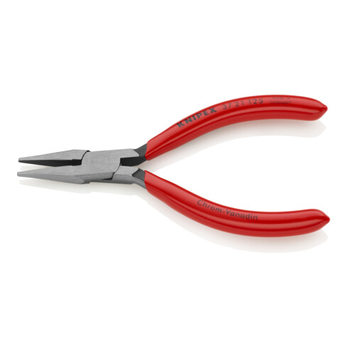 KNIPEX 37 21 125 Greifzange für Feinmechanik mit Kunststoff überzogen schwarz atramentiert 125 mm