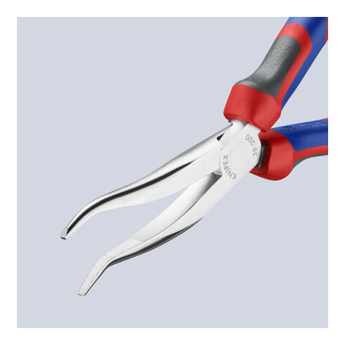 KNIPEX 38 35 200 Mechanikerzange mit Comfort-Griffen verchromt 200 mm