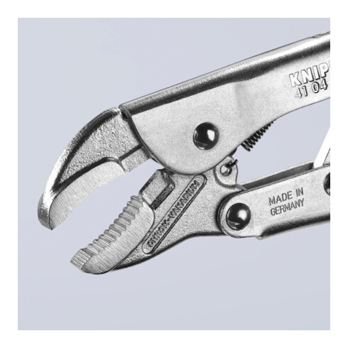 KNIPEX 41 04 180 Gripzange verzinkt 180 mm
