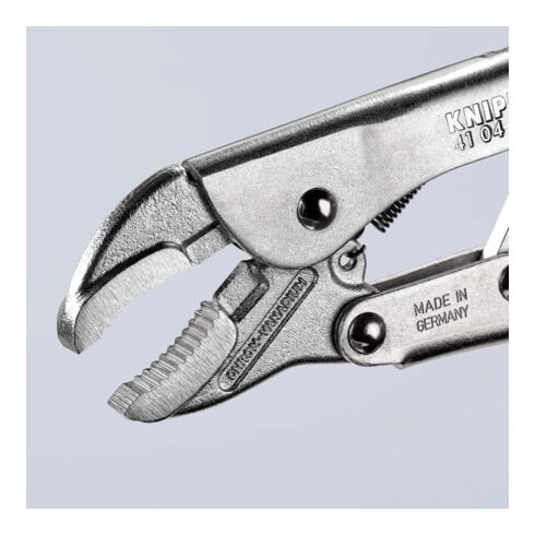 KNIPEX 41 04 180 Gripzange verzinkt 180 mm