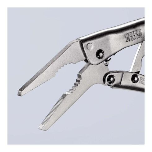 KNIPEX 41 34 165 Grijptang verzinkt 165 mm