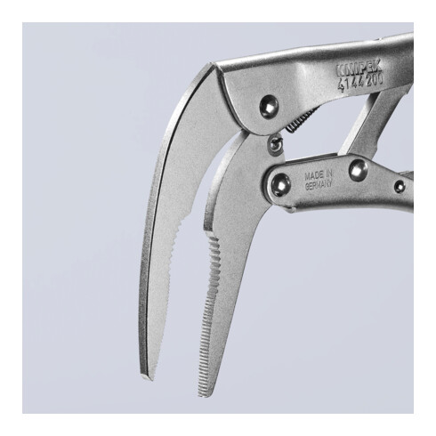 KNIPEX 41 44 200 Gripzange verzinkt 200 mm
