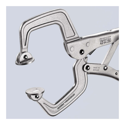 KNIPEX 42 44 280 Schweiß-Gripzange verzinkt 280 mm