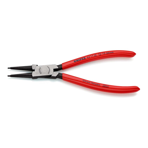 KNIPEX 44 11 J2 Sicherungsringzange für Innenringe in Bohrungen mit Kunststoff überzogen schwarz atramentiert 180 mm