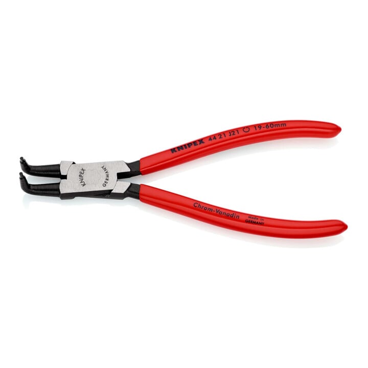 KNIPEX 44 21 J21 Sicherungsringzange für Innenringe in Bohrungen mit Kunststoff überzogen schwarz atramentiert 170 mm
