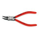 KNIPEX 44 31 J02 Sicherungsringzange für Innenringe in Bohrungen 45° gewinkelt mit Kunststoff überzogen schwarz atramentiert 140 mm