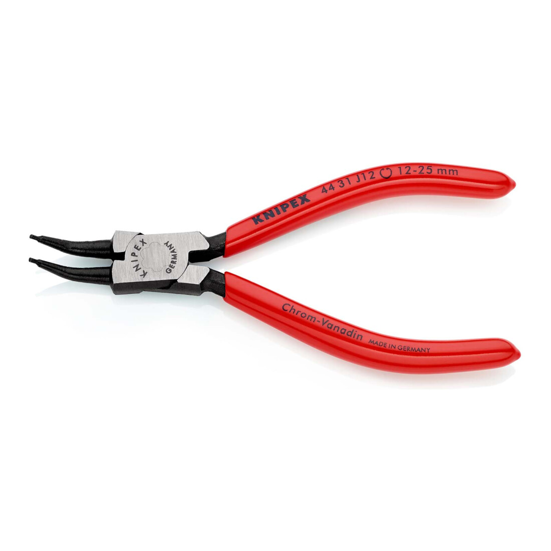 KNIPEX 44 31 J12 Borgveertang voor binnenringen in boringen 45° schuin zwart geatramenteerd 140 mm