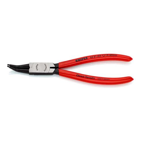 KNIPEX 44 31 J22 Borgveertang voor binnenringen in boringen 45° schuin zwart geatramenteerd 180 mm