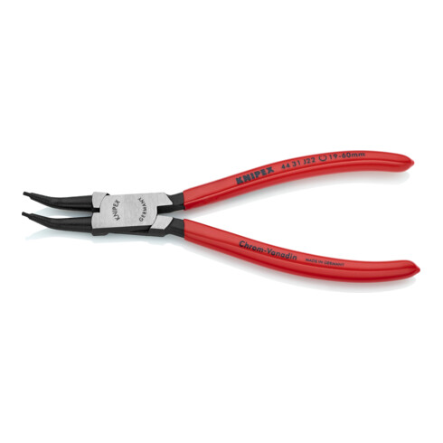 KNIPEX 44 31 J22 Sicherungsringzange für Innenringe in Bohrungen 45° gewinkelt schwarz atramentiert 180 mm