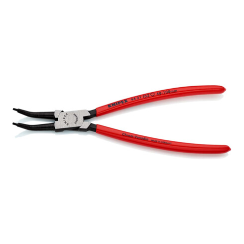 KNIPEX 44 31 J32 Sicherungsringzange für Innenringe in Bohrungen 45° gewinkelt mit Kunststoff überzogen schwarz atramentiert 225 mm