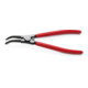 KNIPEX 45 21 200 Montagezange für Sprengringe auf Wellen mit Kunststoff überzogen schwarz atramentiert 220 mm
