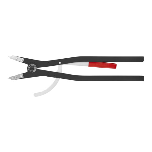 KNIPEX borgveertang voor buitenringen op assen zwart gepoedercoat