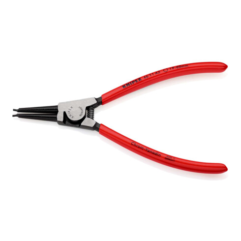 KNIPEX 46 11 A2 Sicherungsringzange für Außenringe auf Wellen mit Kunststoff überzogen schwarz atramentiert 180 mm