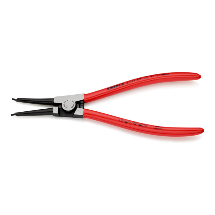 KNIPEX 46 11 A3 Borgveertang voor buitenringen op assen zwart geatramenteerd 210 mm