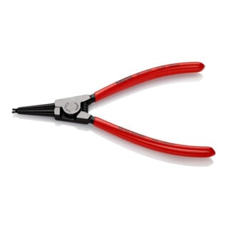 KNIPEX 46 11 G4 Sicherungsringzange für Greifringe auf Wellen mit Kunststoff überzogen schwarz atramentiert 180 mm