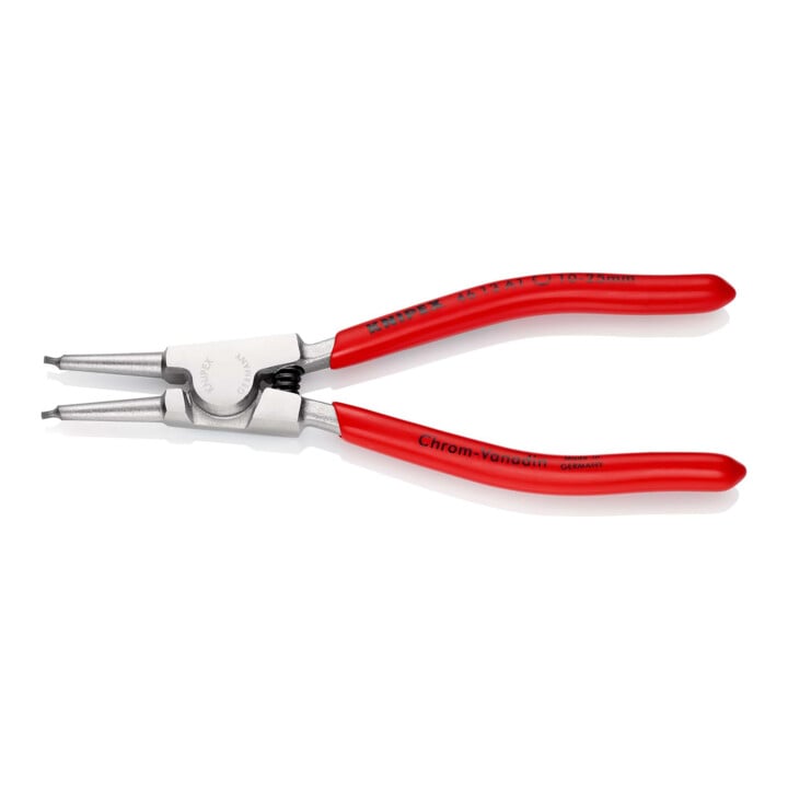 KNIPEX 46 13 A1 Sicherungsringzange für Außenringe auf Wellen mit Kunststoff überzogen verchromt 140 mm