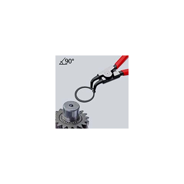 KNIPEX 46 21 A21 Borgveertang voor buitenringen op assen zwart geatramenteerd 170 mm