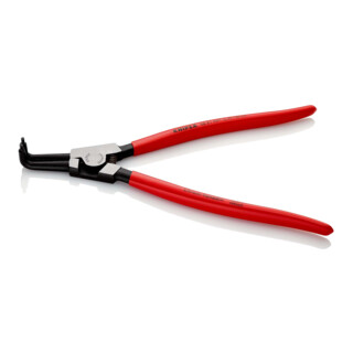 KNIPEX 46 21 A41 Sicherungsringzange für Außenringe auf Wellen mit Kunststoff überzogen schwarz atramentiert 300 mm