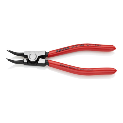 KNIPEX 46 31 A02 Borgveertang voor buitenringen op assen 45° schuin zwart geatramenteerd 130 mm